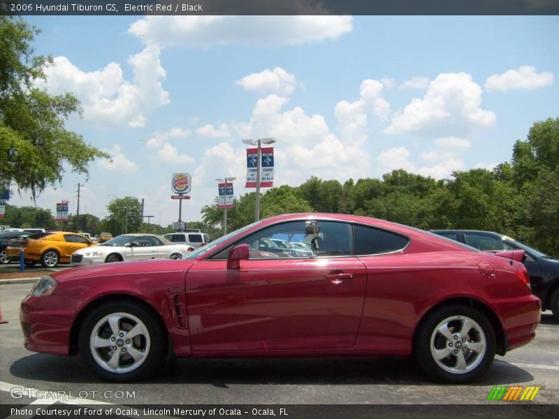 Electric Red / Black 2006 Hyundai Tiburon GS