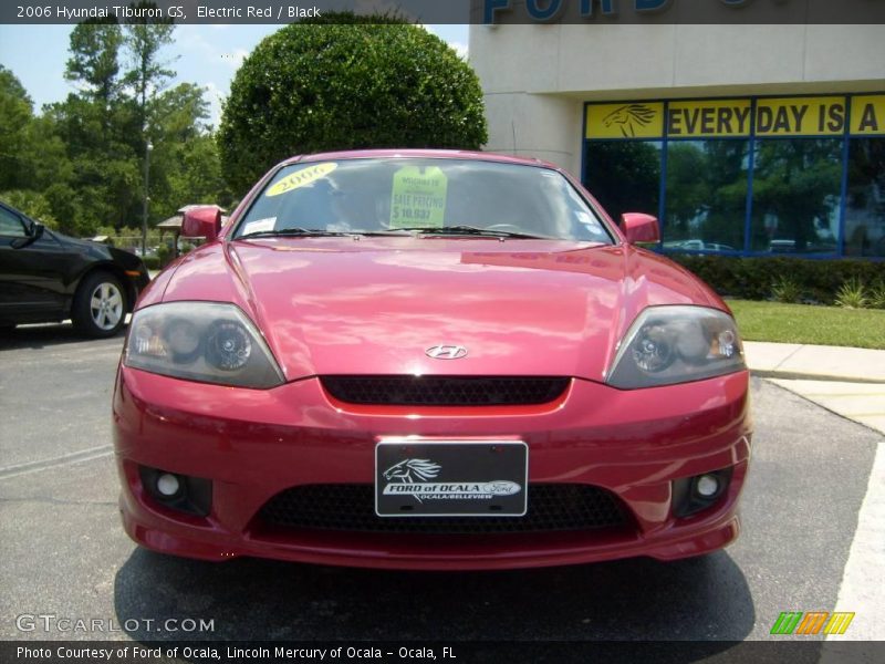 Electric Red / Black 2006 Hyundai Tiburon GS