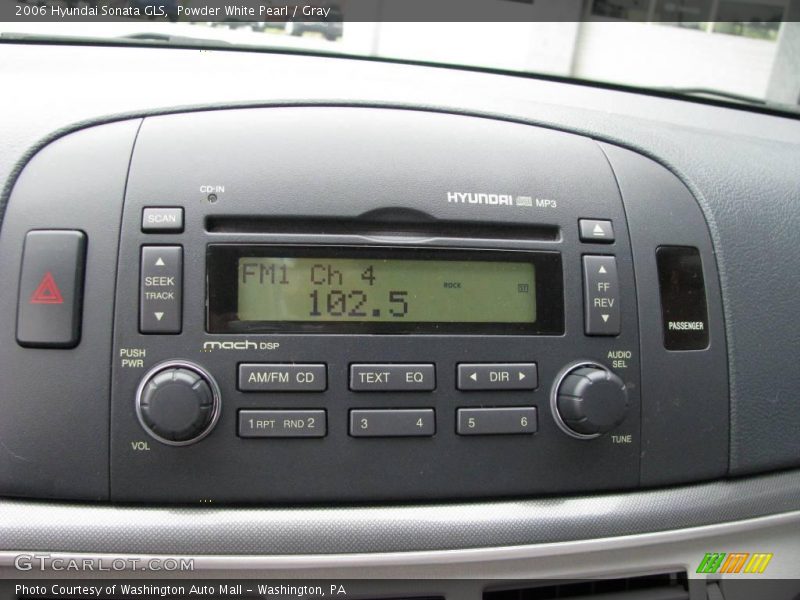 Powder White Pearl / Gray 2006 Hyundai Sonata GLS