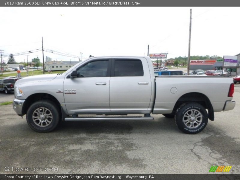 Bright Silver Metallic / Black/Diesel Gray 2013 Ram 2500 SLT Crew Cab 4x4