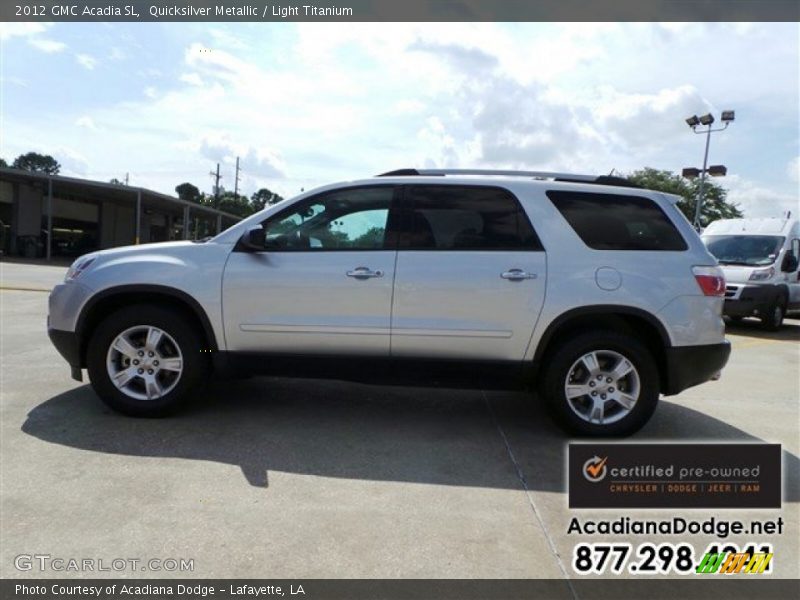 Quicksilver Metallic / Light Titanium 2012 GMC Acadia SL