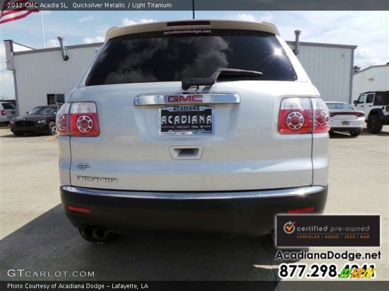 Quicksilver Metallic / Light Titanium 2012 GMC Acadia SL