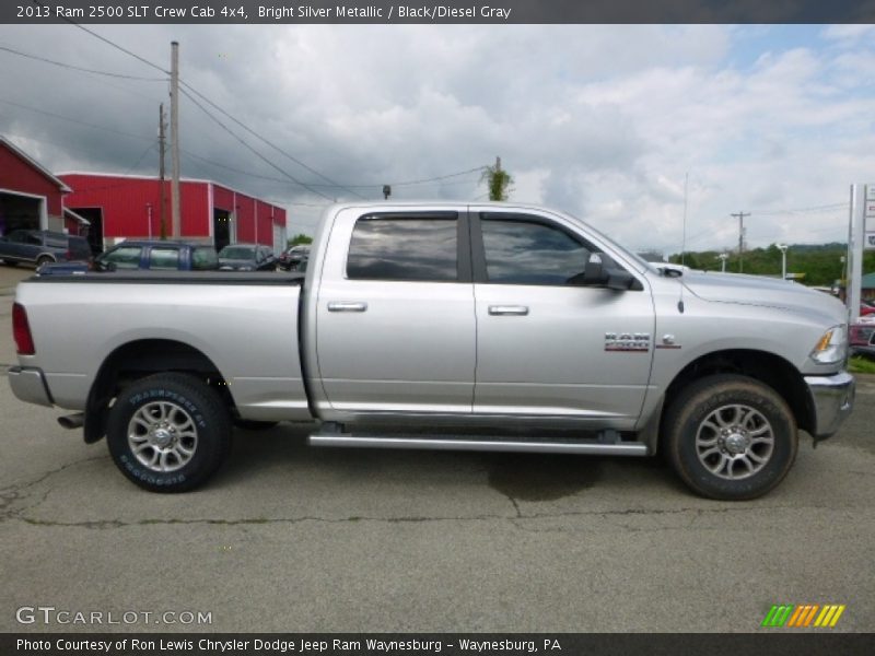 Bright Silver Metallic / Black/Diesel Gray 2013 Ram 2500 SLT Crew Cab 4x4