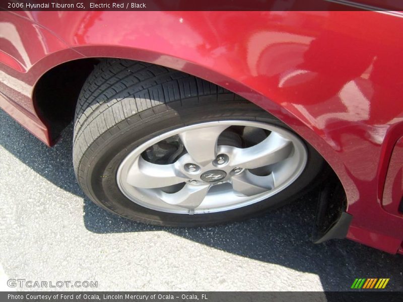 Electric Red / Black 2006 Hyundai Tiburon GS