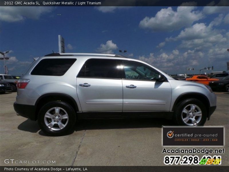 Quicksilver Metallic / Light Titanium 2012 GMC Acadia SL