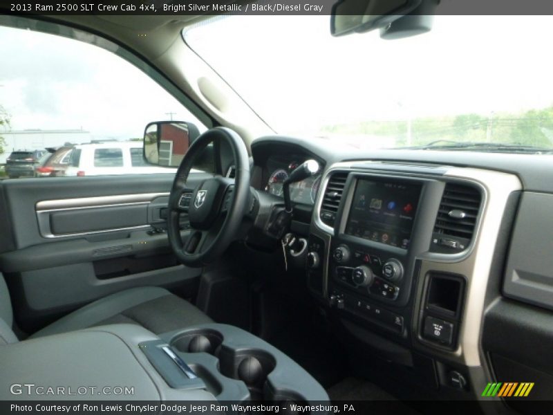 Bright Silver Metallic / Black/Diesel Gray 2013 Ram 2500 SLT Crew Cab 4x4