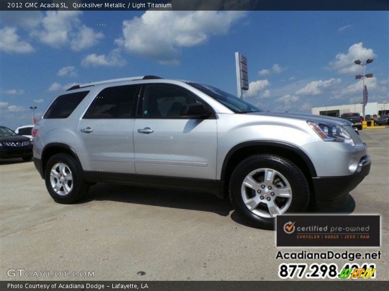 Quicksilver Metallic / Light Titanium 2012 GMC Acadia SL