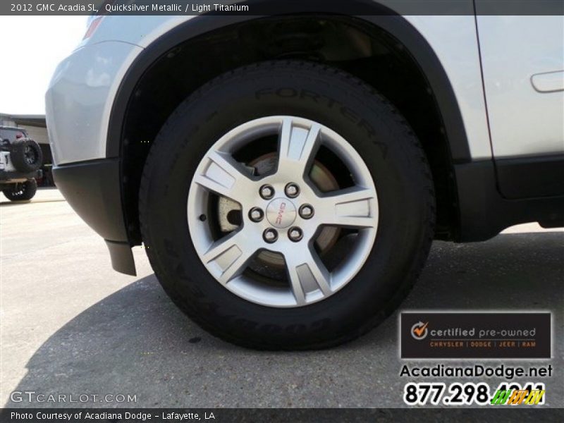 Quicksilver Metallic / Light Titanium 2012 GMC Acadia SL