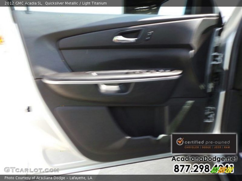 Quicksilver Metallic / Light Titanium 2012 GMC Acadia SL