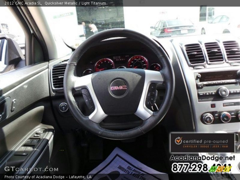 Quicksilver Metallic / Light Titanium 2012 GMC Acadia SL