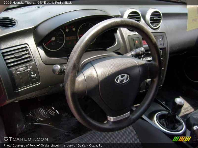 Electric Red / Black 2006 Hyundai Tiburon GS