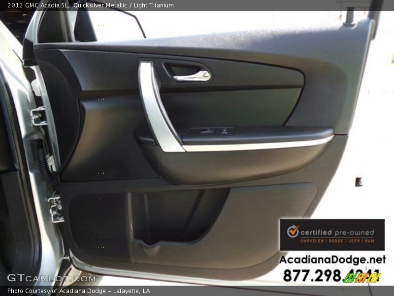 Quicksilver Metallic / Light Titanium 2012 GMC Acadia SL