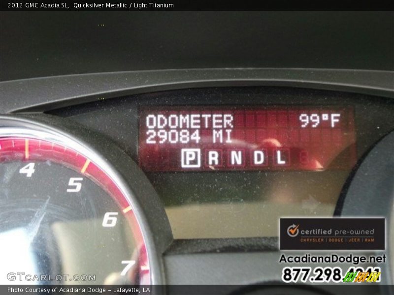 Quicksilver Metallic / Light Titanium 2012 GMC Acadia SL