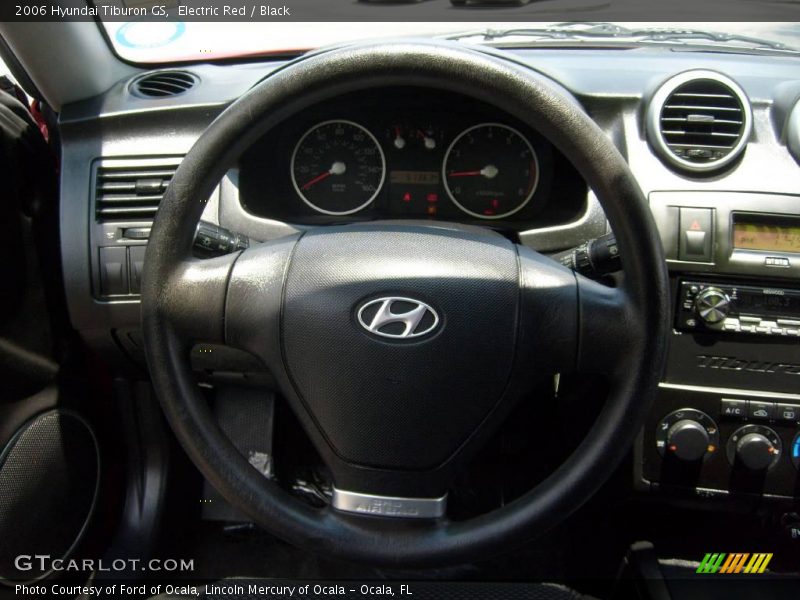 Electric Red / Black 2006 Hyundai Tiburon GS