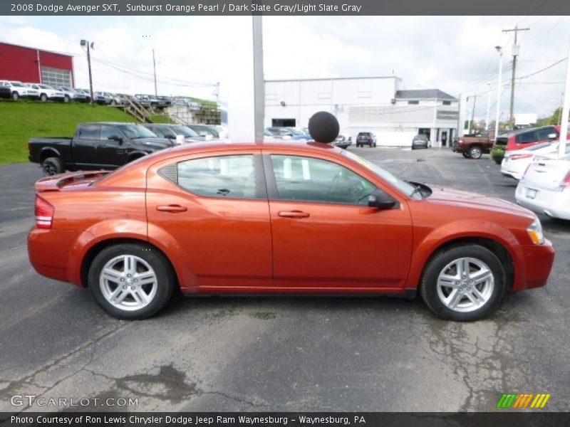 Sunburst Orange Pearl / Dark Slate Gray/Light Slate Gray 2008 Dodge Avenger SXT