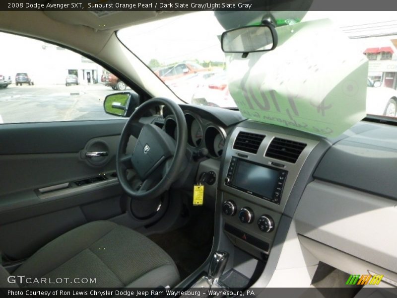 Sunburst Orange Pearl / Dark Slate Gray/Light Slate Gray 2008 Dodge Avenger SXT