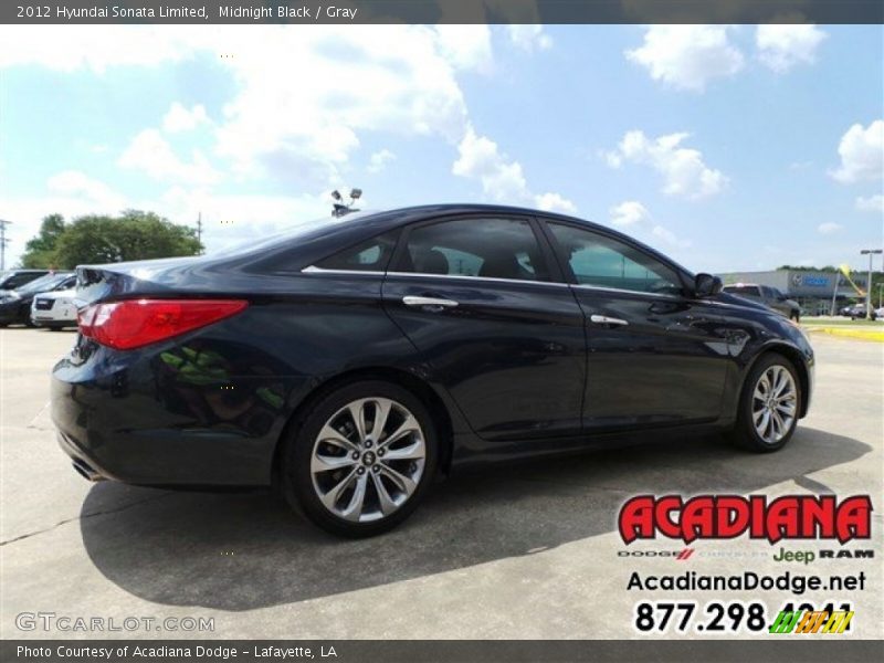Midnight Black / Gray 2012 Hyundai Sonata Limited