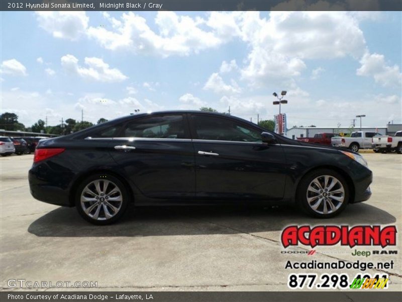 Midnight Black / Gray 2012 Hyundai Sonata Limited