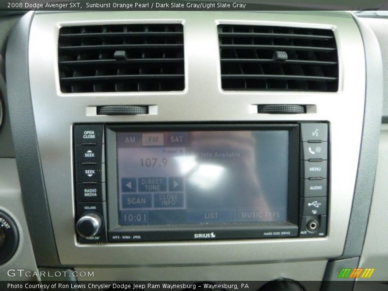 Sunburst Orange Pearl / Dark Slate Gray/Light Slate Gray 2008 Dodge Avenger SXT