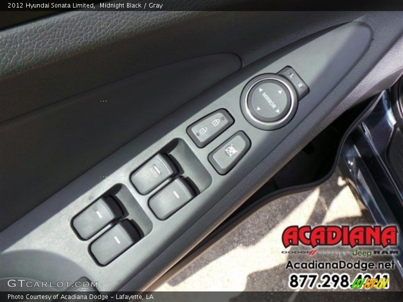 Midnight Black / Gray 2012 Hyundai Sonata Limited