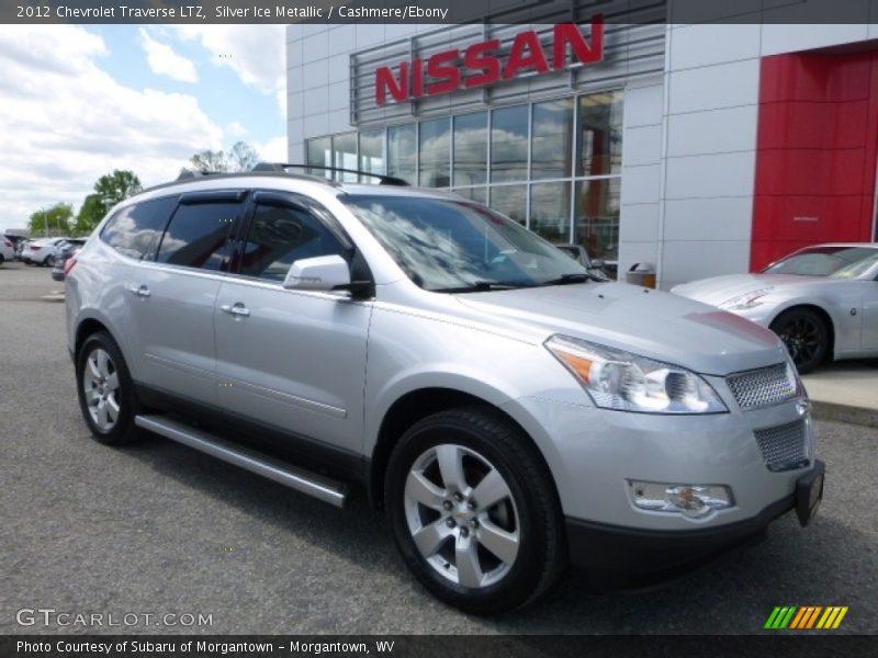 Silver Ice Metallic / Cashmere/Ebony 2012 Chevrolet Traverse LTZ