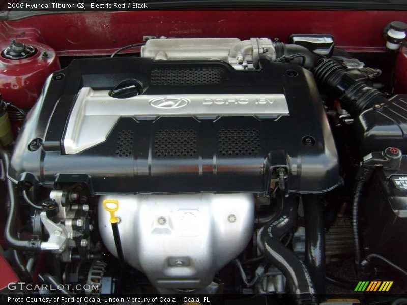 Electric Red / Black 2006 Hyundai Tiburon GS