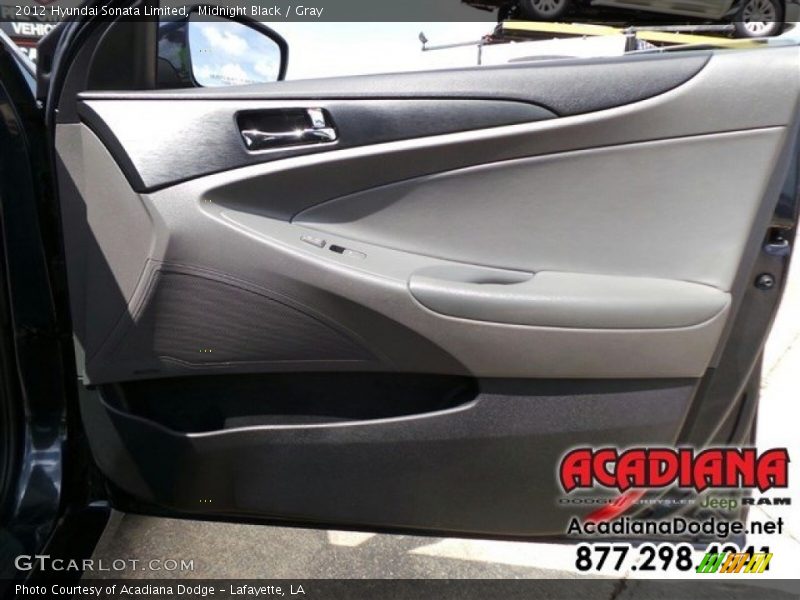 Midnight Black / Gray 2012 Hyundai Sonata Limited