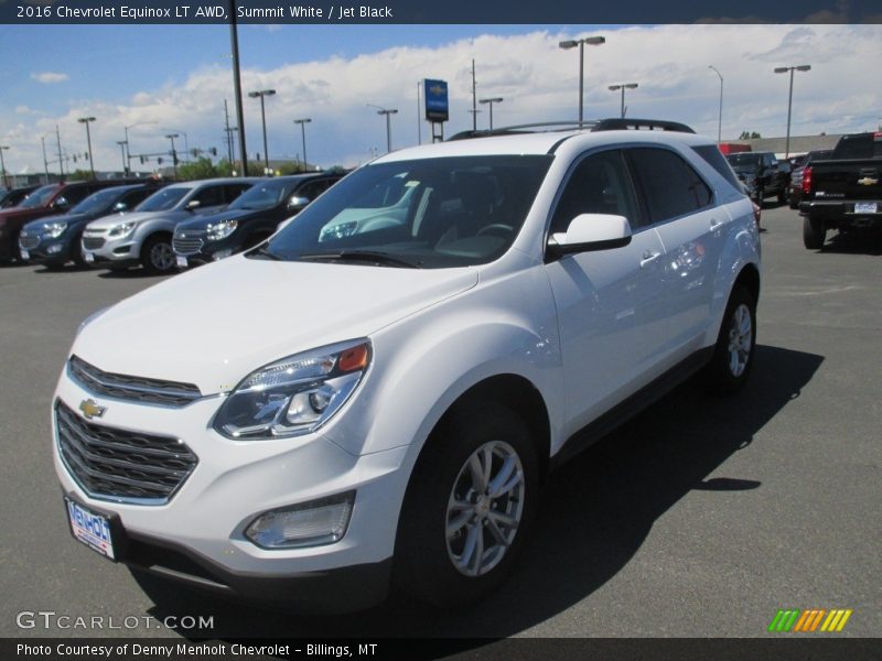 Summit White / Jet Black 2016 Chevrolet Equinox LT AWD