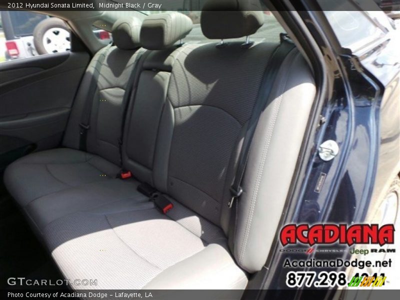 Midnight Black / Gray 2012 Hyundai Sonata Limited