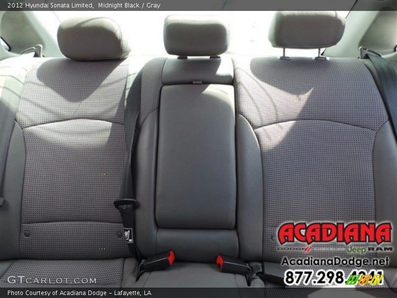 Midnight Black / Gray 2012 Hyundai Sonata Limited
