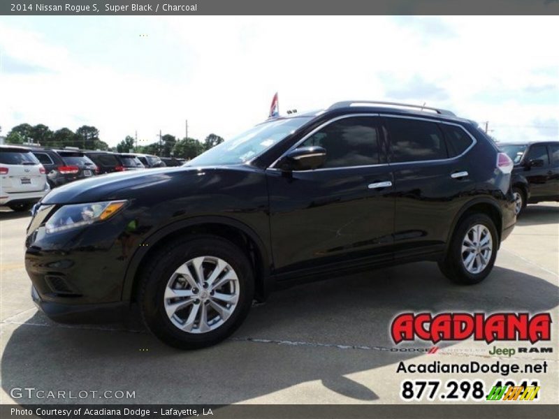 Super Black / Charcoal 2014 Nissan Rogue S