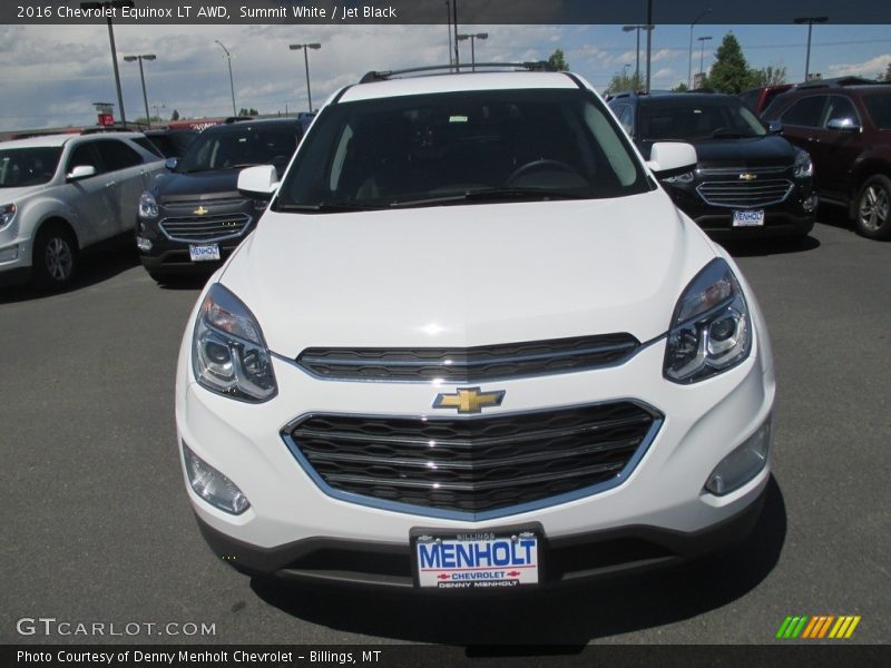 Summit White / Jet Black 2016 Chevrolet Equinox LT AWD