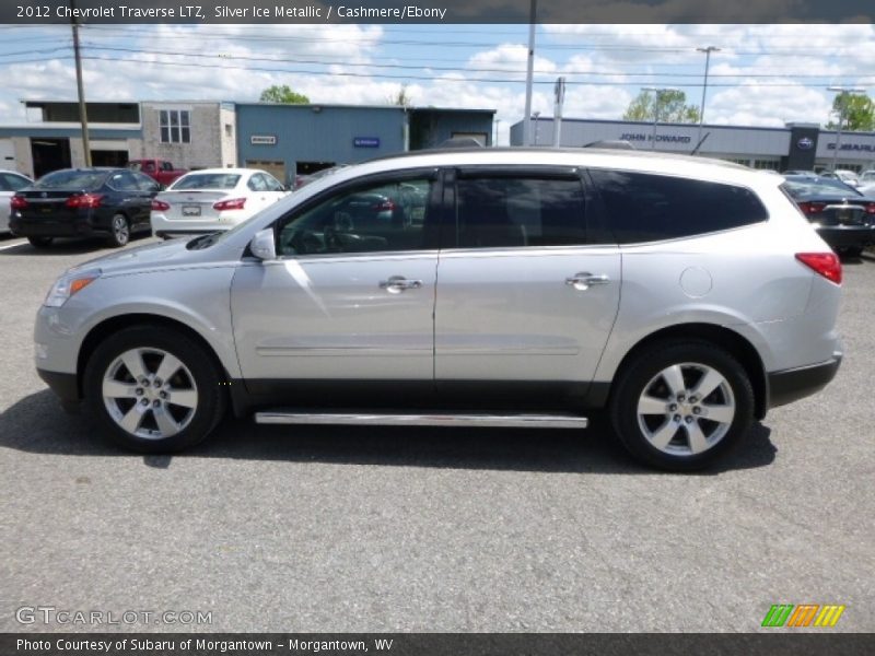Silver Ice Metallic / Cashmere/Ebony 2012 Chevrolet Traverse LTZ