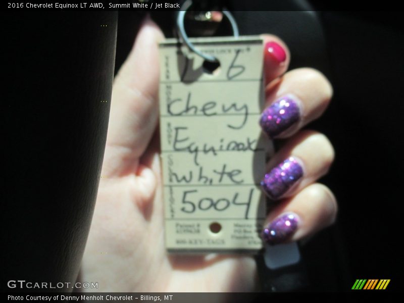 Summit White / Jet Black 2016 Chevrolet Equinox LT AWD