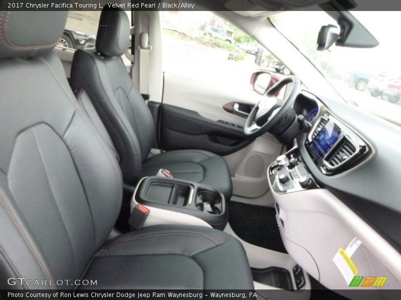 Velvet Red Pearl / Black/Alloy 2017 Chrysler Pacifica Touring L