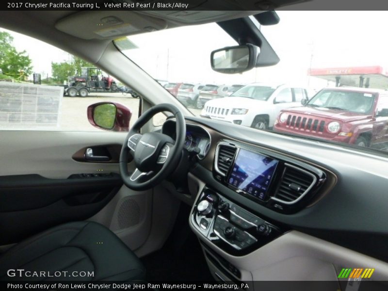 Velvet Red Pearl / Black/Alloy 2017 Chrysler Pacifica Touring L