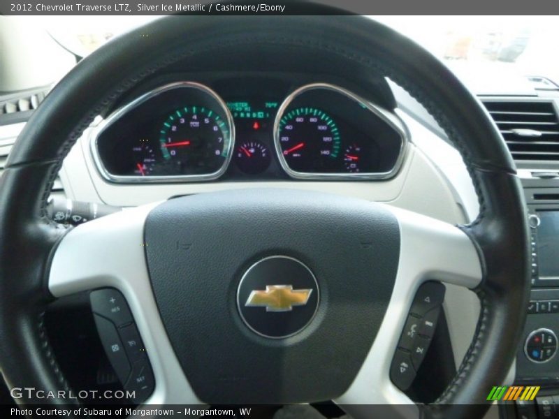Silver Ice Metallic / Cashmere/Ebony 2012 Chevrolet Traverse LTZ