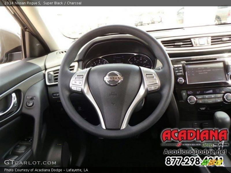 Super Black / Charcoal 2014 Nissan Rogue S