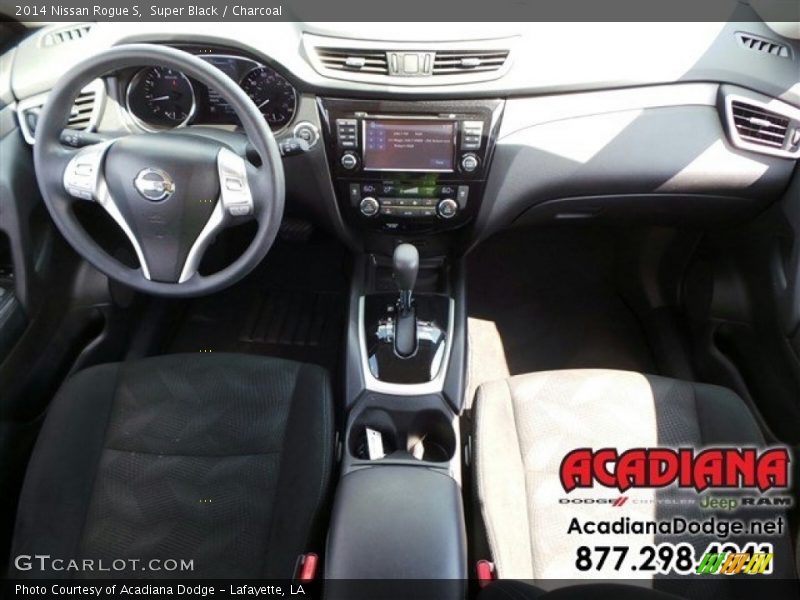 Super Black / Charcoal 2014 Nissan Rogue S
