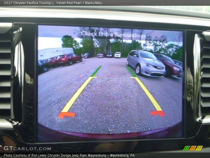 Velvet Red Pearl / Black/Alloy 2017 Chrysler Pacifica Touring L