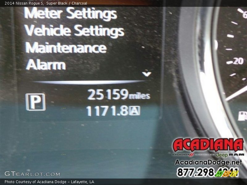 Super Black / Charcoal 2014 Nissan Rogue S
