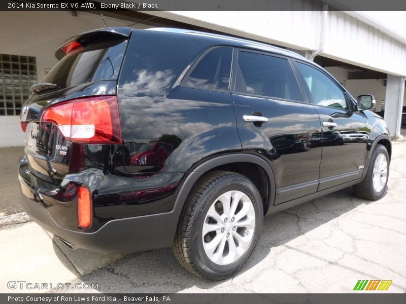 Ebony Black / Black 2014 Kia Sorento EX V6 AWD