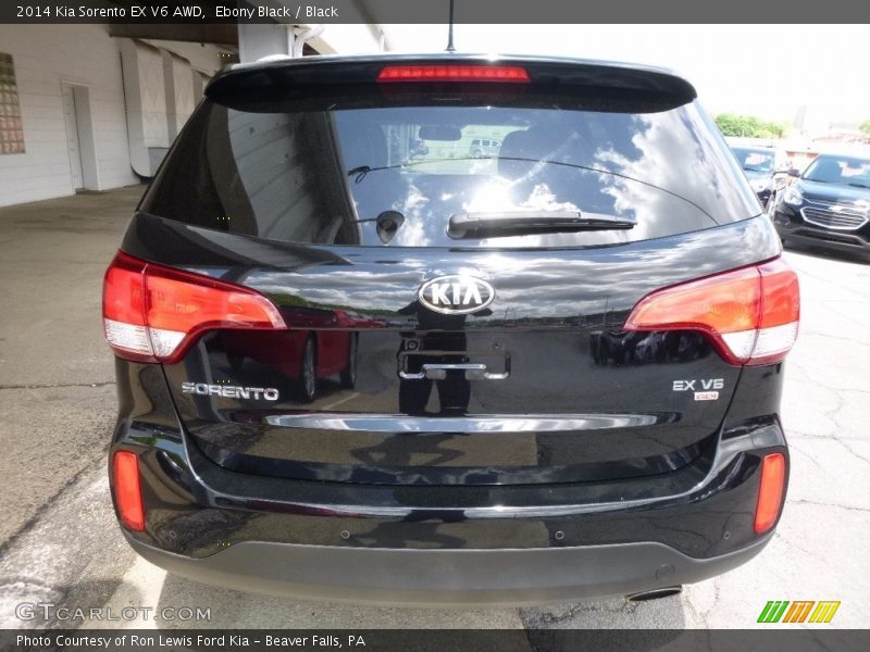 Ebony Black / Black 2014 Kia Sorento EX V6 AWD