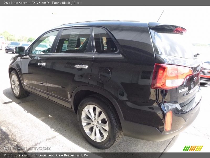 Ebony Black / Black 2014 Kia Sorento EX V6 AWD