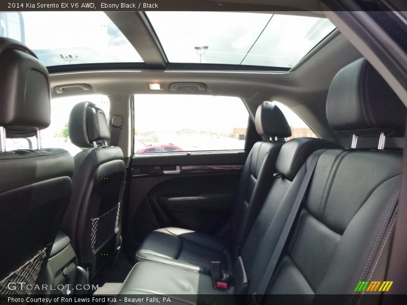 Ebony Black / Black 2014 Kia Sorento EX V6 AWD