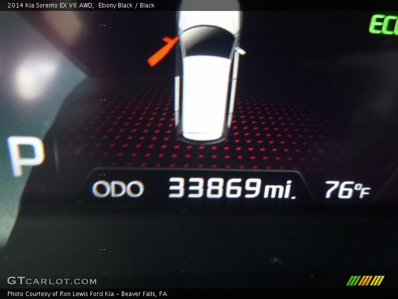 Ebony Black / Black 2014 Kia Sorento EX V6 AWD