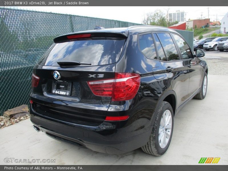 Jet Black / Saddle Brown 2017 BMW X3 xDrive28i