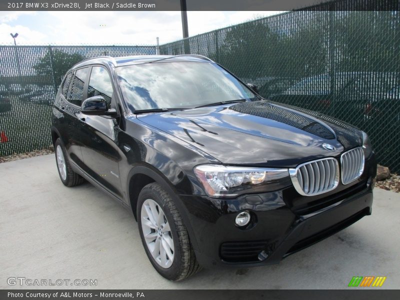 Front 3/4 View of 2017 X3 xDrive28i
