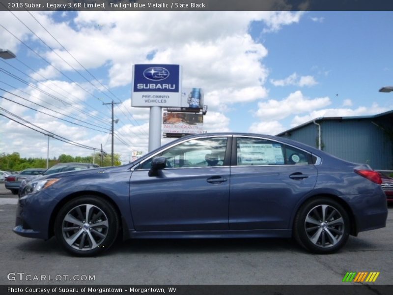 Twilight Blue Metallic / Slate Black 2016 Subaru Legacy 3.6R Limited