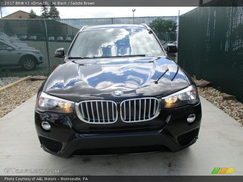Jet Black / Saddle Brown 2017 BMW X3 xDrive28i